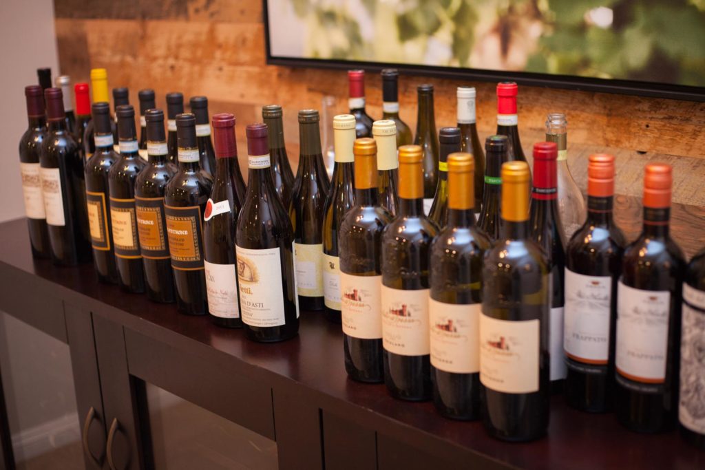 wine bottles