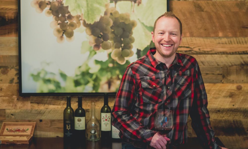 Kevin Day, Founder of Opening a Bottle, in his "wine cellar". Image by: http://www.BrianKraft.com